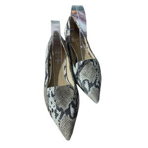 Paolo snakeskin print flats